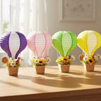 Meooeck 8 Sets Colorful Hot Air Balloon Table Centerpieces Decor - Image 6