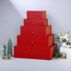 Extra Large Red Gift Box 3 Pack 16.5x14x5.5 Inches,Gift Boxs for Presents with Lid Magnetic Closure Collapsible,Bridesmaid Proposal Box,Birthday, Christmas,for Clothes and Large Gifts - Image 6