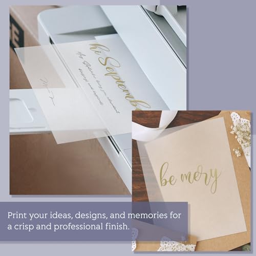 Vellum Paper 5x7 Pre-Folded - Goefun 120 Sheets Vellum Jackets for 5x7 Invitations 115GSM Translucent Paper for Invitations Wraps, Greeting Cards, Envelope Liners, Wedding, Baby Shower (Pack of 2) - Image 5