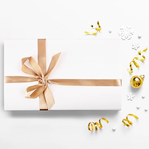 LIFELUM White Magnetic Gift Box for Wedding Presents, 14"x8.5"x4.5" - Image 6