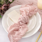 Dusty Pink Cheesecloth Napkins Pink Cloth Napkins Bulk,Set of 100 - Image 3