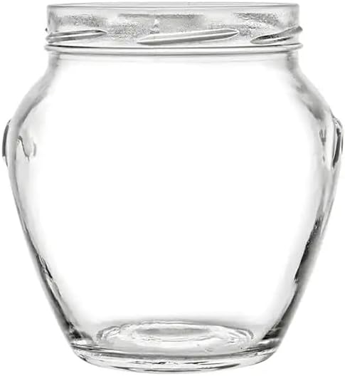 Nakpunar 4 pcs 32 fl oz Quart Glass Tureen Jars with Gold Plastisol Lined Lids - Made in Italy - Image 2