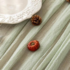 10Pcs Sage Green Cheesecloth Table Runner 120 Inches for Party Home Decor - Image 3