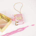 BABY SHOWER CHOCOLATE Set of 10 Islam Quran Tasbeeh Islamic Set | Holy Quran Prayer Beads Gift Box Favor (Pink) - Image 7
