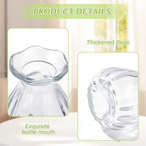 60 Pieces 3.5 Inch Glass Bud Vase Mini, Clear - Image 5
