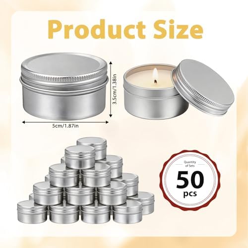 50 Pcs 2oz Bulk Mini Rose Scented Soy Candle Set, Wedding Favors for Guests, Natural Soy Wax, Perfect for Party Favors, Home Decor & Event Supplies - Image 2