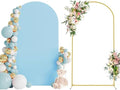 Wokceer 7.2FT Arch Backdrop Stand and Cover Set,Arch with Dusty Blue Cover by Wokceer