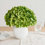 100 Pcs Faux Deep Green Hydrangea Artificial Flowers Bulk, Fake Silk Hydrangea Flowers Heads with Stems for Wedding Decorations Garden Party Baby Shower Porch Home Decor Table Centerpieces - Image 6
