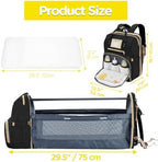 Lenski 6 in 1 Diaper Bag Backpack with Pad Shower Gifts Travel Bags for Registry Search Boys Girls Bags Newborn Essentials Accessories Stuff Unisex Dad Mom Mens - Image 5