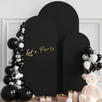 Arch Backdrop Cover Stretchy Backdrop (Black, 4+5+6FT) - Image 4