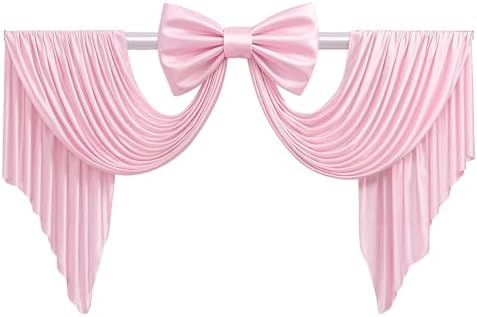 Large Pink Bow Decor, 24x16x79 Inches Big Silky Ribbon Bows for Room Wall Door Decorations Oversized Coquette Stain Bow Party Decorations for Birthday Bridal Baby Shower Wedding Photo Booth Backdrop - Image 7