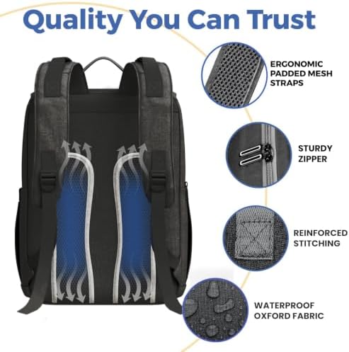Pillani Baby Diaper Bag Backpack - Baby Bag for Girls & Boys, Large Waterproof Diaper Backpack - Baby Shower Gifts for Boys & Registry Must Haves - Travel Diaper Bags with Changing Pad - Newborn Stuff - Image 4