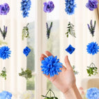 Livole 6Pcs 36Ft Wildflower Garland with Bow Hanging Flower Wall Backdrop - Image 4