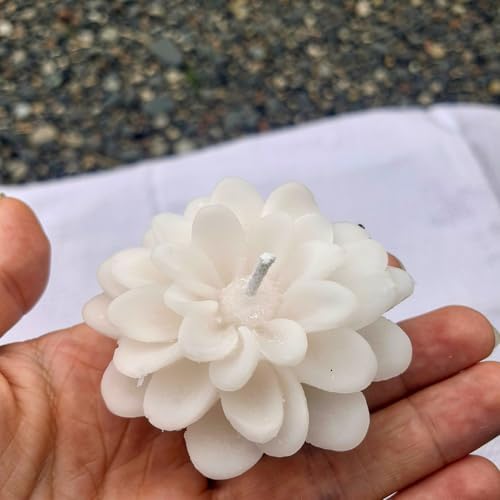 Giftsupstore Wedding Favor Guest Bulk – 75 Set of Scented Lotus Shaped Candle Party Favors – Custom Baby Shower Gifts, Bridal Shower & Personalized Bachelorette Party Favors for Adults - White - Image 3