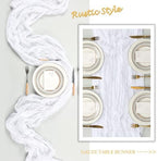 16 Pack 23 x 120 Inch White Table Runner 10Ft Cheesecloth - Image 6