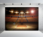 BELECO 8x6ft Fabric Basketball Court Backdrop Arena Sports Background Theme Party Decorations Birthday Baby Shower Cake Table Decor Banner Photo Booth Studio Props - Image 3