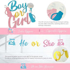 Golf Gender Reveal Decorations, Baby Boy or Girl Gender Reveal Party Decor, Golf Club Putters Backdrop Balloon Banner Tablecloth Box Sash for Caddie Be Gender Reveal Supplies - Image 5