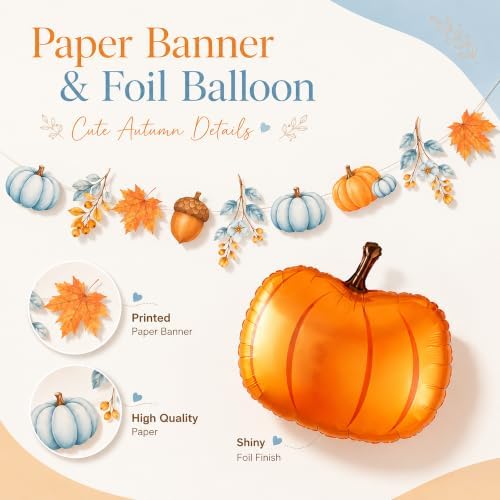 Fall Pumpkin Baby Shower Decorations, A Little Pumpkin is On the Way Decor - Image 7