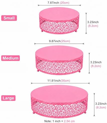 3Pcs Metal Food Risers, Buffet Table Display Stand - Image 2