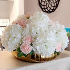 WEISPARK 100PCS Artificial Hydrangea Flowers, Fake Flowers Silk White Hydrangea Full Flowers Heads with Stems for Wedding Home Party Shop Baby Shower Decor - Image 6
