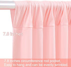 10ft x 15ft Blush Pink Wrinkle Free Backdrop Curtains for Wedding Party Backdrops Curtain Drapes Fabric Decorations Photo Back Drop Cloth for Baby Shower Photography Stage Reception - Image 7