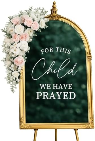 for This Child We Have Prayed Decal Christian Baby Shower Welcome Sign by Custom