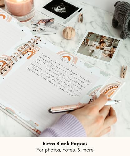 Lamare Baby Memory Book – Baby First Year Keepsake Journal, Baby Scrapbook - Image 6