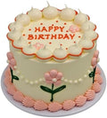 Nice purchase Realistic Fake Birthday Cake Fake Food Bakery Shop Display Model Party Decoration Pro Cake Faux Replica Cake (6 inch Wide & Style E) by Nice+purchase