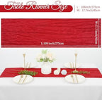 20 Pack Cheesecloth Table Runner 17 x 108 Inch, Red - Image 2