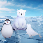Leinuosen 3 Pcs Large Winter Arctic Animal Party Stand Decor Set 23"-35" by Leinuosen