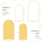 Toolterritary Metal Arch Backdrop Stand and Cover Set, 8FT, 7.2FT Party Backdrop, Easy to Assemble, Backdrop Stand for Parties, Birthday, Baby Shower - Image 2