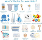 24-Piece Baby Boy Gift Basket, Baby Shower Gift Set for Newborns, Blue - Image 3