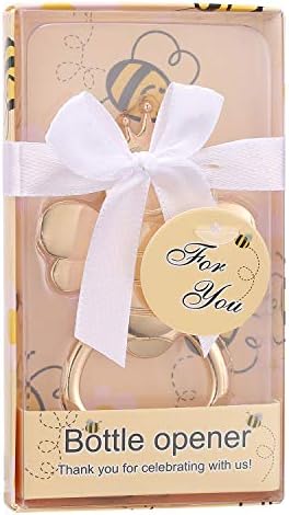 Pack of 48 Beer Bottle Openers for Baby Shower Favors/Souvenirs,Bee Theme Party Favors for Baby Shower Birthday Decorations,Bumble Bee Party Favors Bee Party Supplies (48, Gold Bee) - Image 3