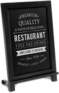 HBCY Creations Rustic Black Wooden Tabletop Chalkboard with Legs/Vintage Wedding Table Sign/Small Kitchen Countertop Memo Board/Antique Wooden Frame (12" x 17", 4- Black) by HBCYCreations