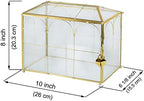 Glass Card Box with Slot, 10.2 inch Large Gold Clear Card Box for Wedding Receptions, Decorative Storage Box with Lock for Baby Shower, Birthday Party, Bridal Shower - Image 7