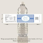 Pink Stripes Baby Shower Water Bottle Labels, Waterproof (Set of 24)(Y693) - Image 4
