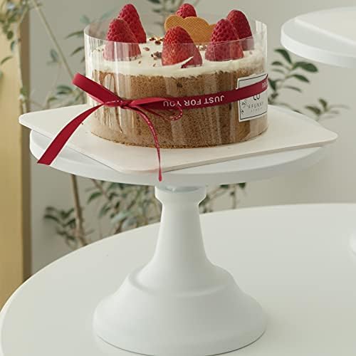 3-Set Cake Stands, White Dessert Display Plate Cupcake Stands for Baby Shower Wedding Birthday Party Celebration Home Decor - Image 4