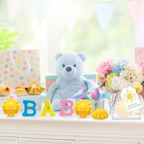 Leelosp 60 Sets Sun Soaps Baby Shower Favors, Handmade, Yellow, Cute - Image 5