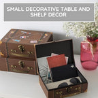 SLPR - Small Vintage Suitcase Boxes, Set of 3, Travel Themed Party Decor - Image 5
