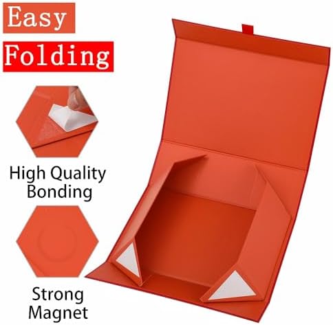 Extra Large Red Gift Box 19x16x6 Inches,Gift Boxs for Presents with Lid Magnetic Closure Collapsible,Bridesmaid Proposal Box,Birthday, Christmas,for Clothes and Large Gifts - Image 3