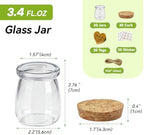 AIXIANG 60 Pack 3.5 oz Glass Jars with Cork Lids & Airtight Plastic Seals - Small Glass Bottles for Wedding Favors, Baby Shower, Spices - Complete DIY Kit with Thank You Stickers, Tags & Twine (100ml) - Image 2