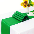 Pack of 50 Satin Green Chair Sashes Bows 7x108 Inch Wedding Chair Ribbons - Image 2