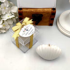 Wedding Favor Guest Bulk, White Seashell Candle Party Favors, Bridal Shower Favor for Beach Party Gifts, Baby Shower,Baptism giveaways (10, 20, 30, 50, 100 Options availablein Customize Section) - Image 4