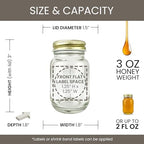 RetroPak Mini Mason Jars with Lids, 24 Pack, 3 oz Glass Honey Jars, Gold - Image 4