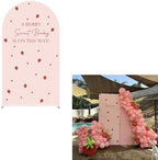 A Berry Sweet Baby is On The Way Arch Backdrop Cover Pink Strawberry Birthday Party Decorations Arch Stand Covers Baby Shower Fiesta Parties(3x6ft Cover,3892) by ittsmnt