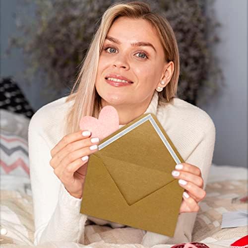 Darling Souvenir A6 Size 100 x Self-Adhesive Wedding Invite Envelopes Euro V-Flap 80lbs (4 3/4 x 6 1/2) Stationary - Packs & Colours Available - Image 2
