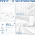 Showgeous 90x156 Inch White Rectangle Tablecloth 6 Pack Fit 8FT Table - Image 4