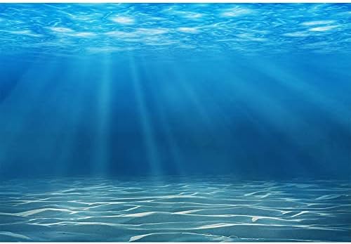 Laeacco Underwater World Background 13x10ft Undersea World Sunlight Deep Sea Blue Water Sun Ray Backdrop Seabed Birthday Party Home Decoration Boy Newborn Photo Studio Aquarium Background - Image 4