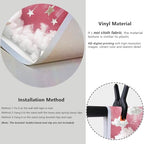 YongFoto Cute Sky Clouds Star Pink Backdrop 12x8ft Kids Photography Background Boy Girl Birthday Baby Shower Cradle Ceremony Party Banner Child Portrait Photoshoot Wallpaper Photo Studio Booth Props - Image 4