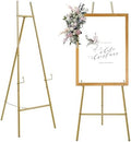 Heavy Duty Large Easel Stand for Mirror Display Wedding Sign(Gold 47'') by HAOVON